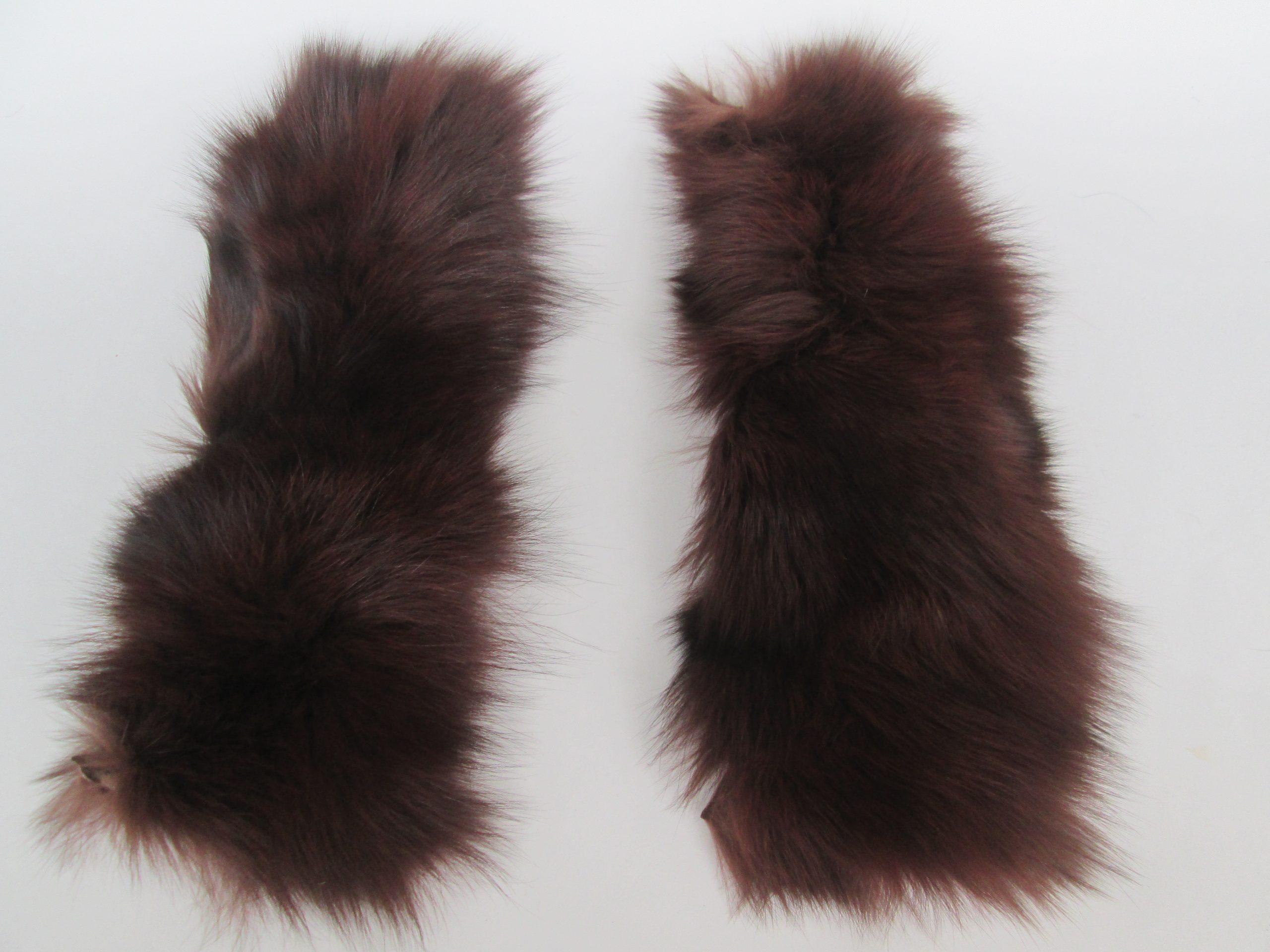 Pair of Real Brown Fox Pieces - Perfect to attach for cuffs | Fur ...
